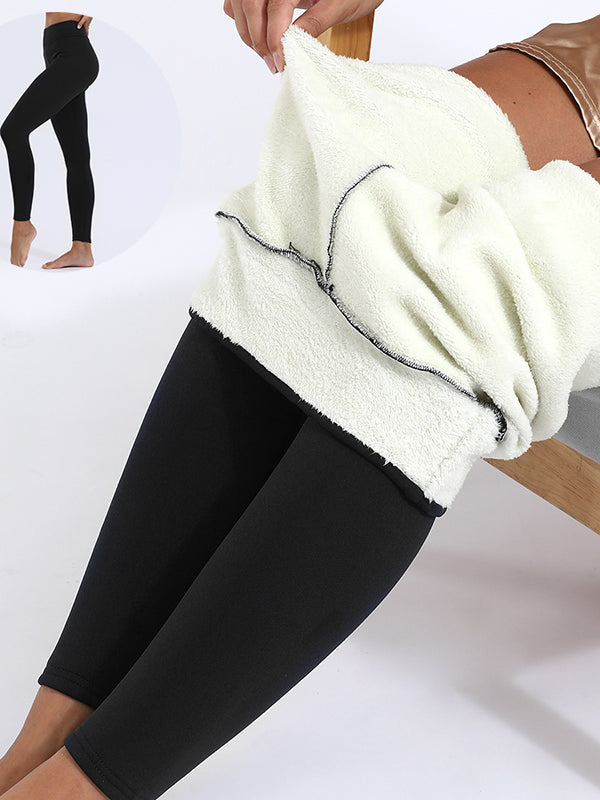 Winter Leggings Warm Thick High Stretch Lamb Cashmere Leggins Skinny Fitness Woman Pants